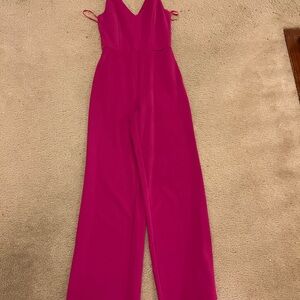 Chic Fuchsia Sleeveless Jumpsuit